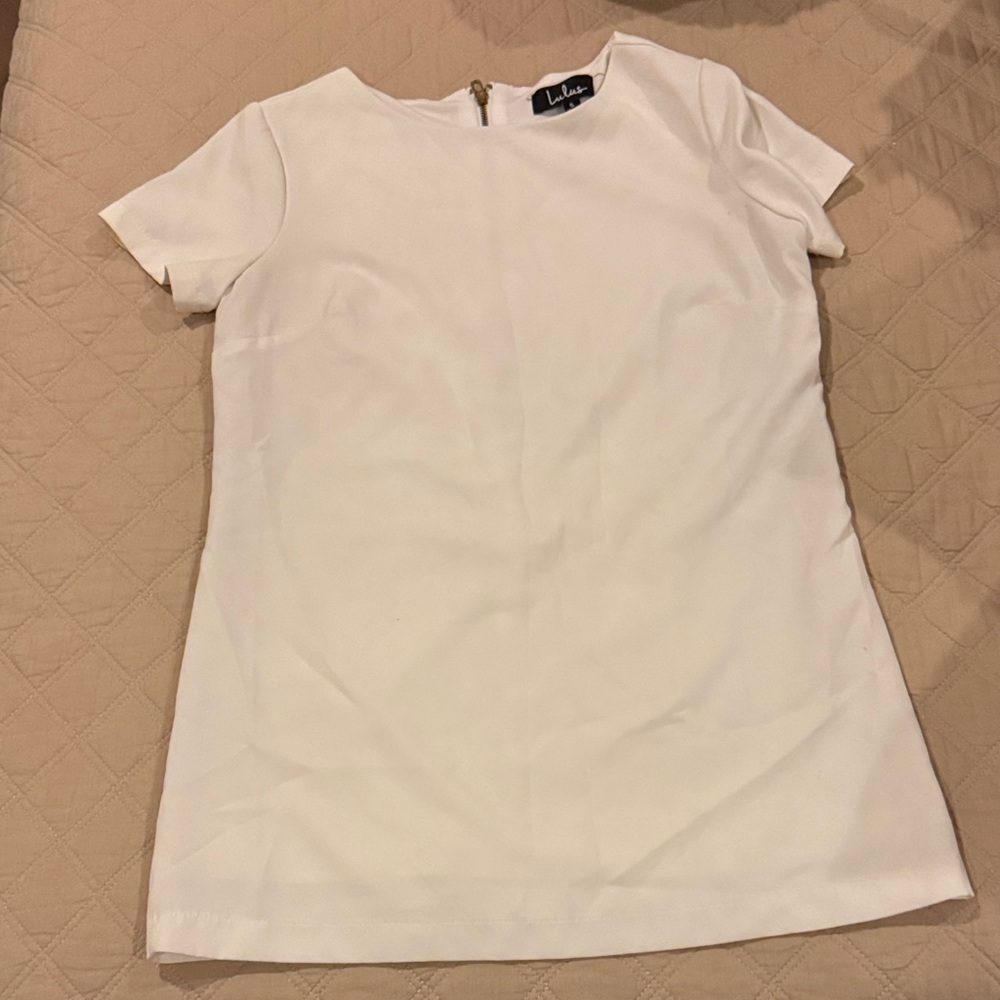 Lulu's Cream Mini Dress